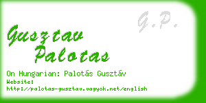 gusztav palotas business card